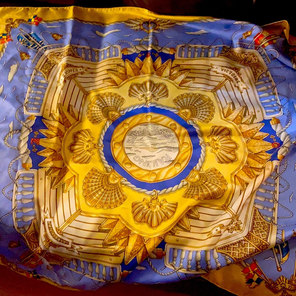 Hermes silk scarf